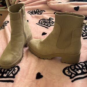 Stylish Beige Ankle Boots for Women